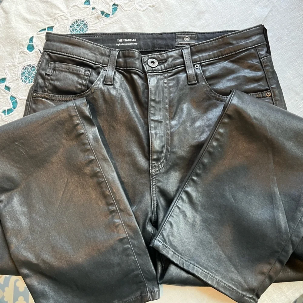 Adriano Goldschmidt “The Isabelle” Faux black leather. Size 29R